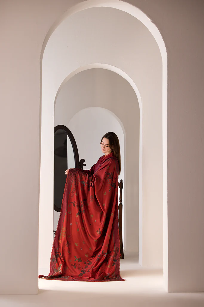 Sobia Nazir Embroidered Marina Unstitched 3Pc Suit WS24-1A - Image 4