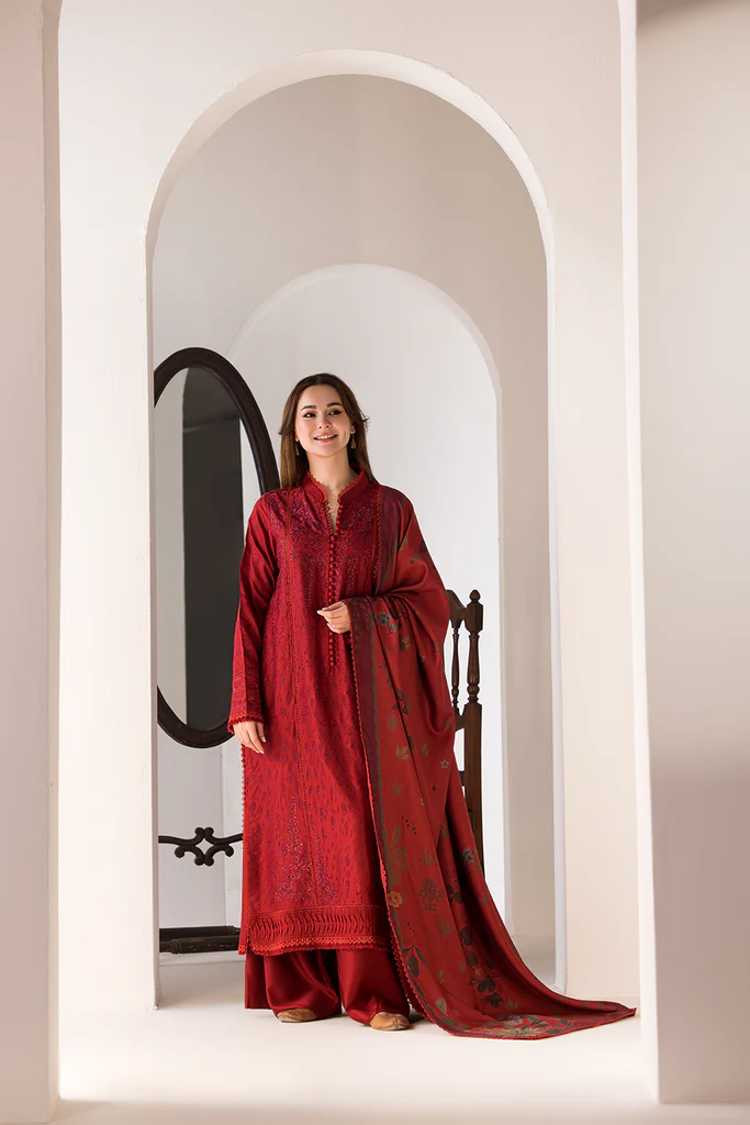 Sobia Nazir Embroidered Marina Unstitched 3Pc Suit WS24-1A - Image 5
