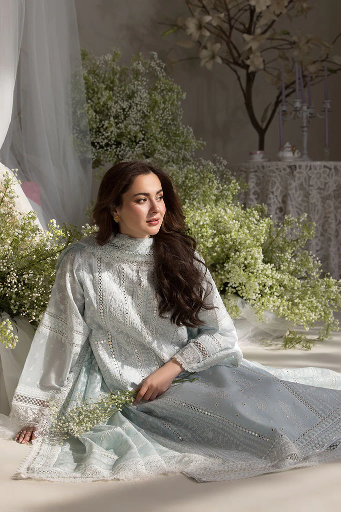 SOBIA NAZIR - Lawn Unstitched Embroidered Collection with Embroidered Printed Slub Dupatta- KPR31 - Image 7