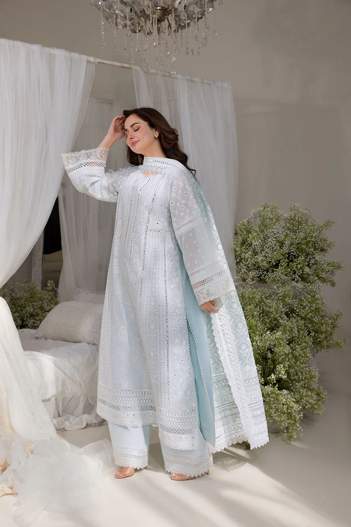 SOBIA NAZIR - Lawn Unstitched Embroidered Collection with Embroidered Printed Slub Dupatta- KPR31 - Image 8