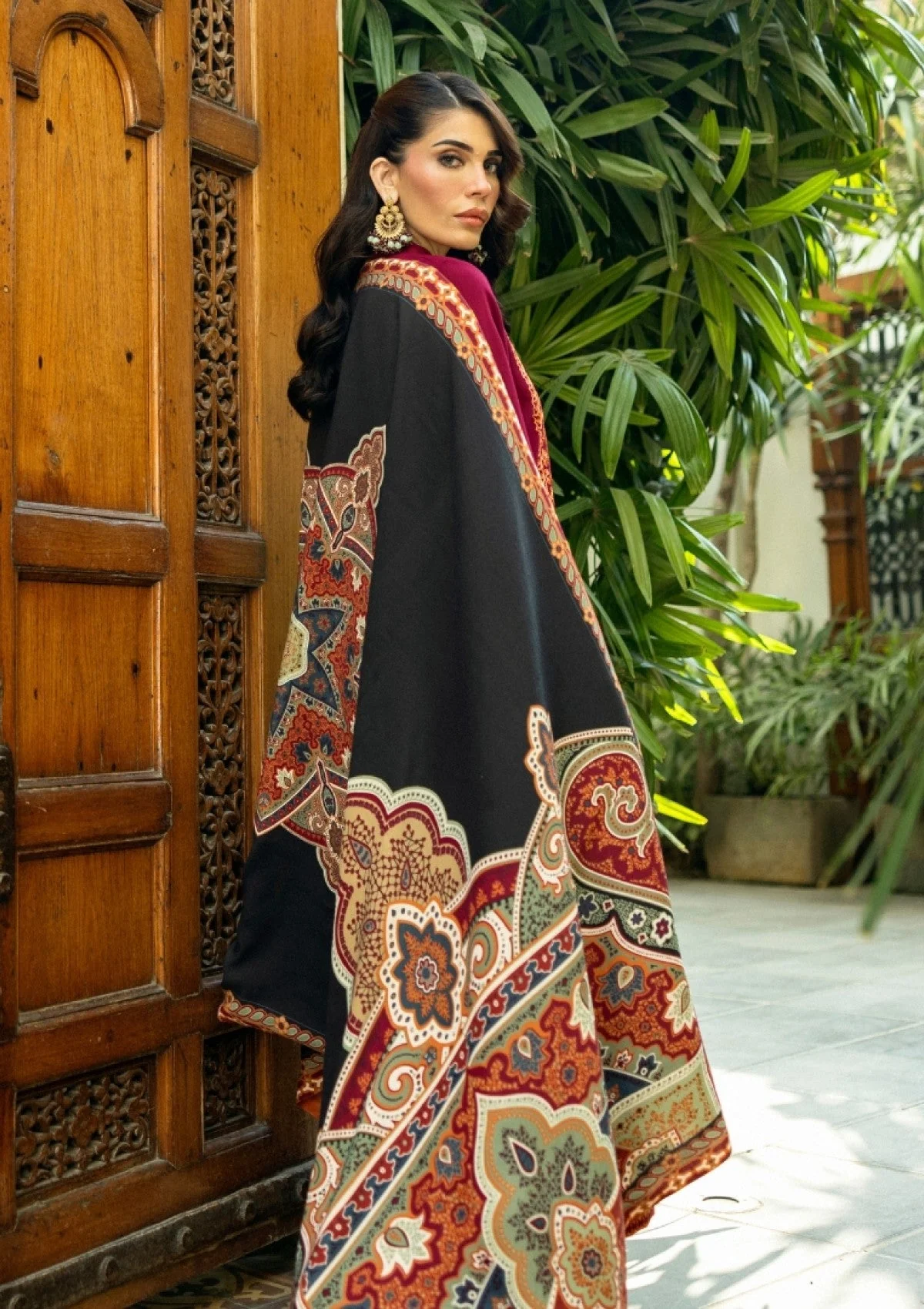 ZAINAB CHOTTANI - 3PC LAWN EMBROIDERED SHIRT WITH PRINTED DUPATTA AND TROUSER - ZC#10 - Sila - Image 4
