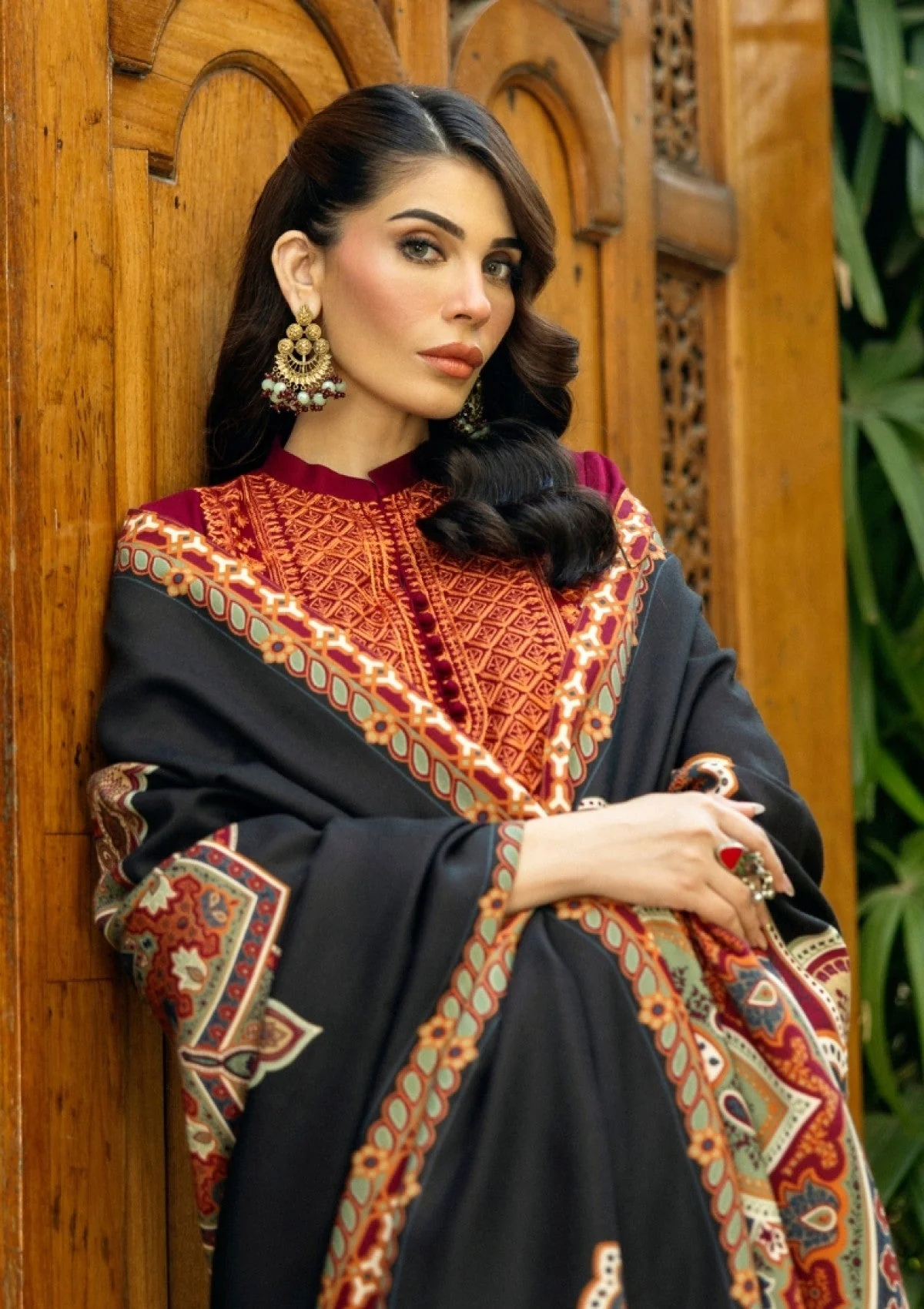 ZAINAB CHOTTANI - 3PC LAWN EMBROIDERED SHIRT WITH PRINTED DUPATTA AND TROUSER - ZC#10 - Sila - Image 5