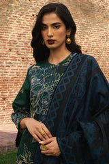ZARASHAJAN- 3PC LAWN EMBROIDERED SHIRT WITH PRINTED DUPATTA AND TROUSER 07-Mina - Image 4