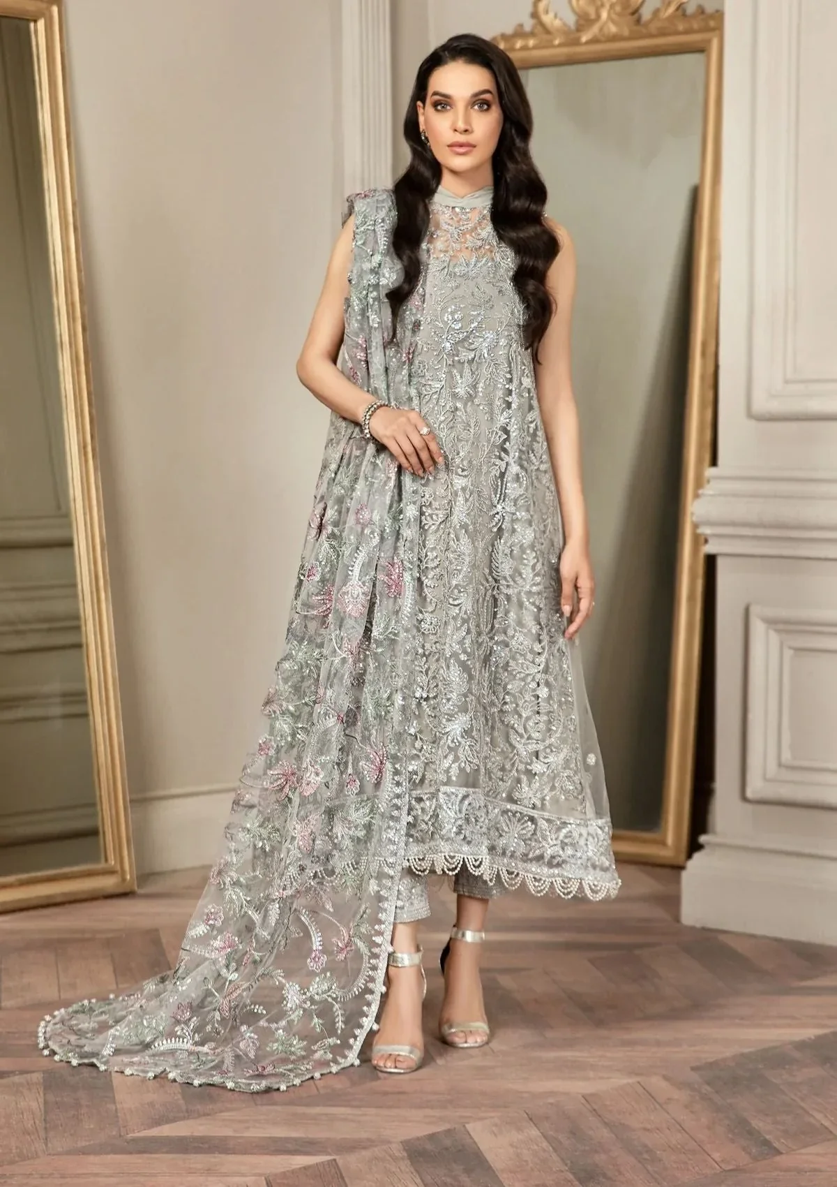 Zarif Silver Formal Net Collection - GRACE - Image 6